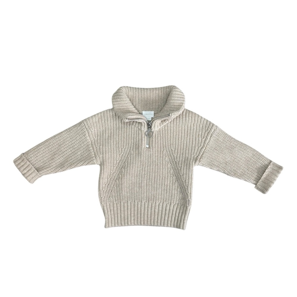 Jamie Kay Baby Knit Sweater with‎ Zip Collar 6-12 months